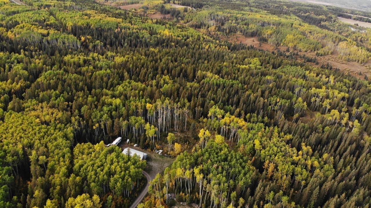 Aerial view of the 130-acre FEC Launch Pad in Priddis, Alberta
